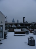 Snow on the terrace, 23 Jan 2007